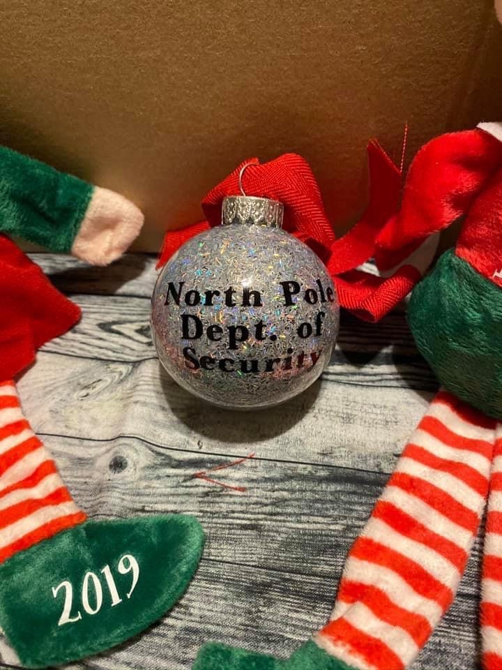 Santa Can Ornament