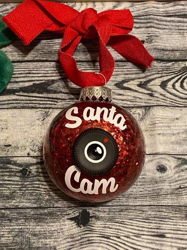 Santa Can Ornament