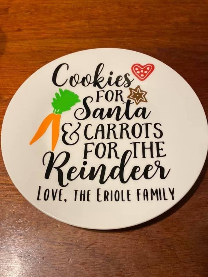 Personalized Plate and Mug Set for Santa