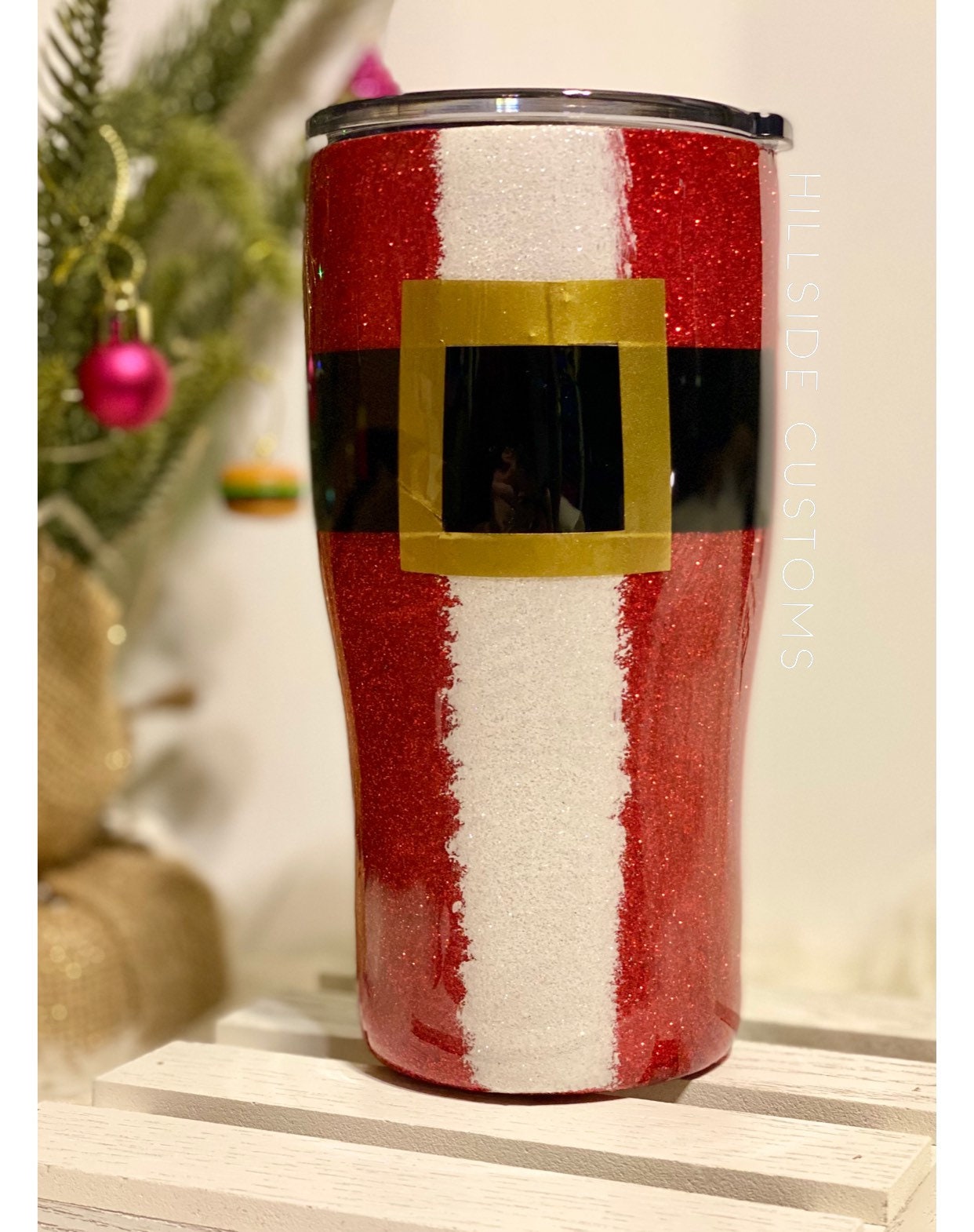 Grinch and Santa Split Tumbler