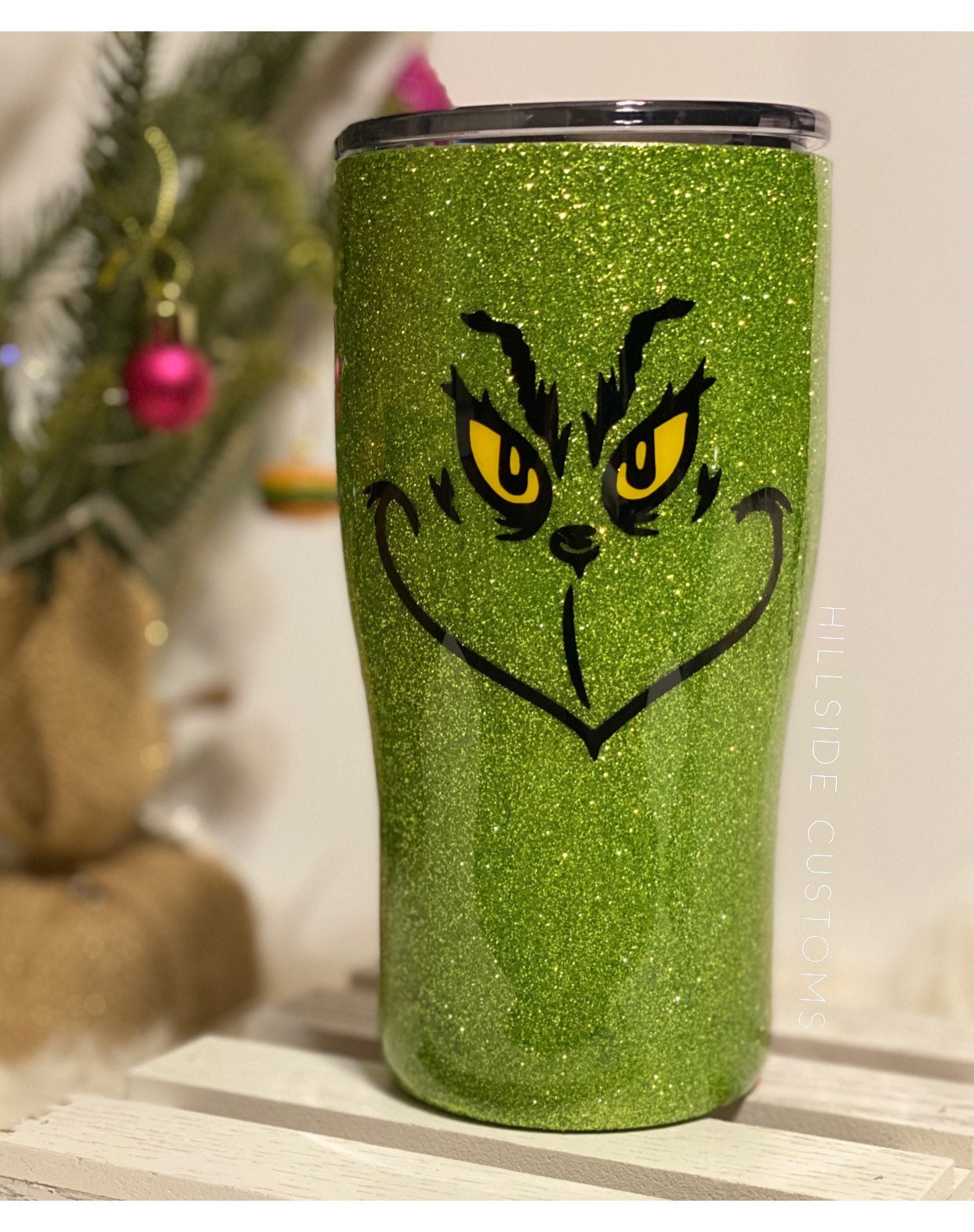 Grinch and Santa Split Tumbler