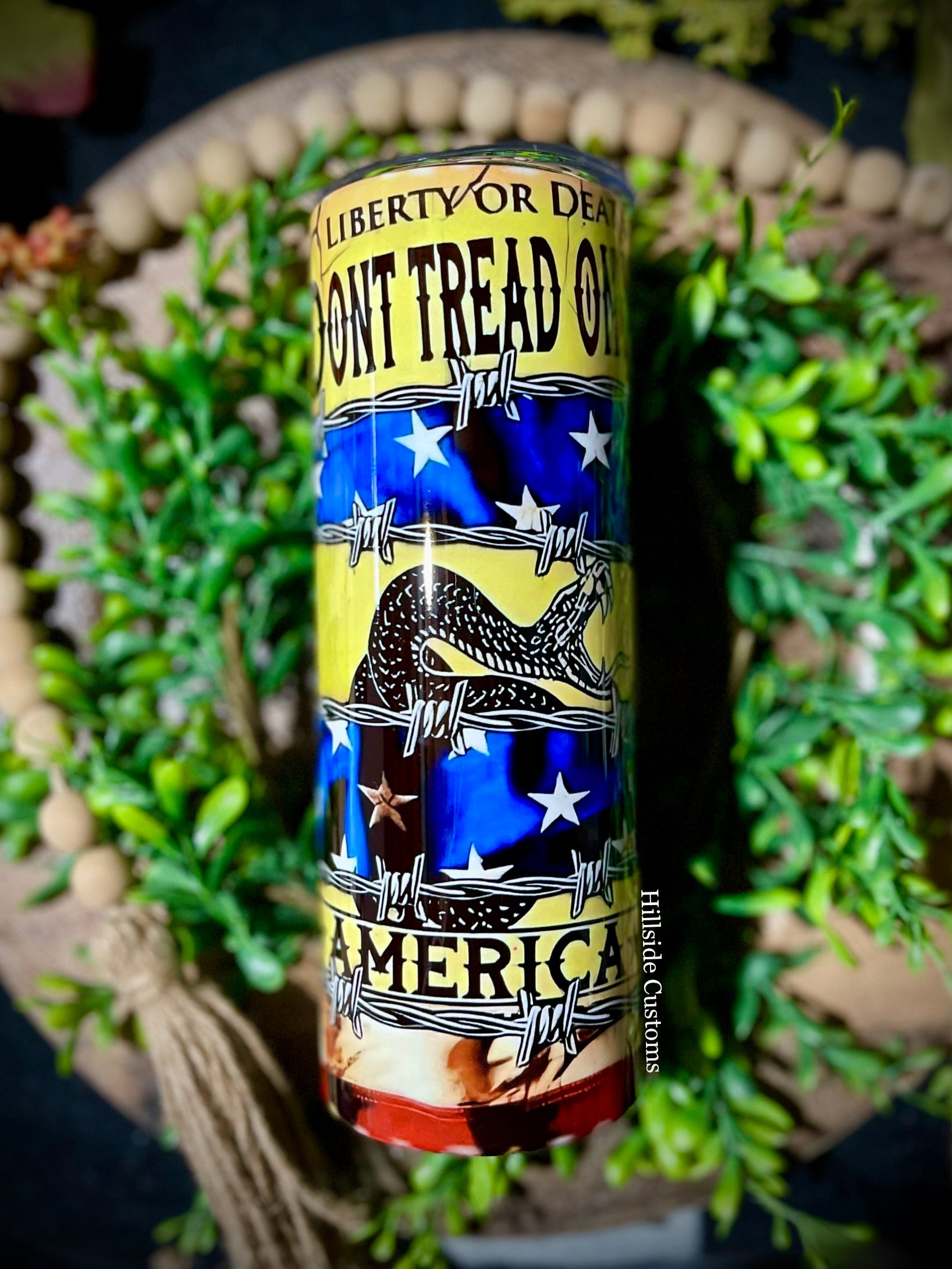Don't Tread on me Military bullet tumbler, bullet tumbler 32 oz, secon –  Southern Scented Gifts